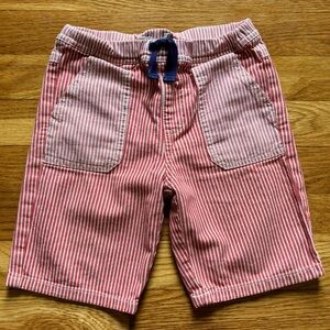 Mini Boden red stripped shorts. Size 2-3 kids